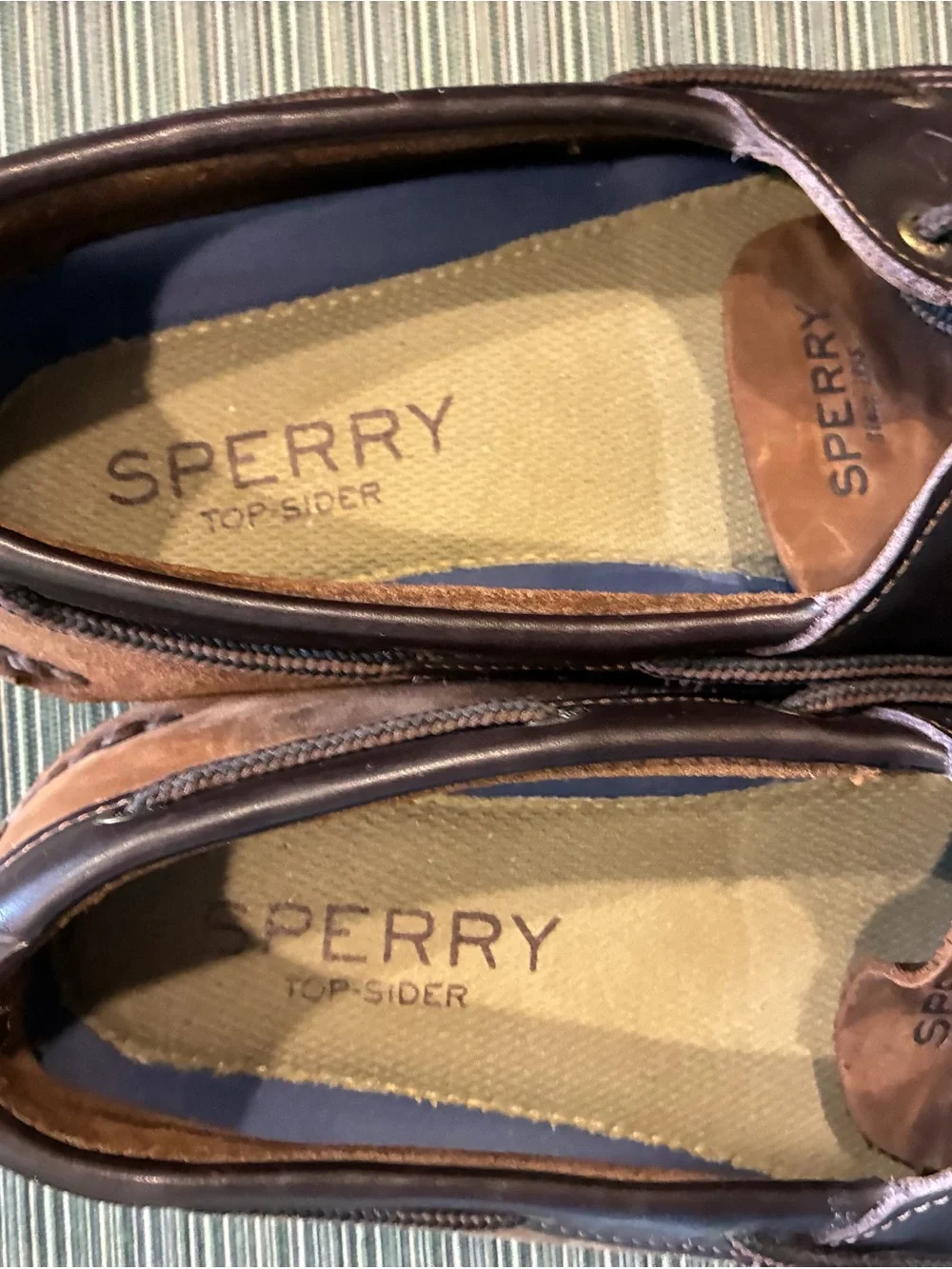 Sperry Brown Leather Men’s Boat Shoes 12W beach boat summer dress casual